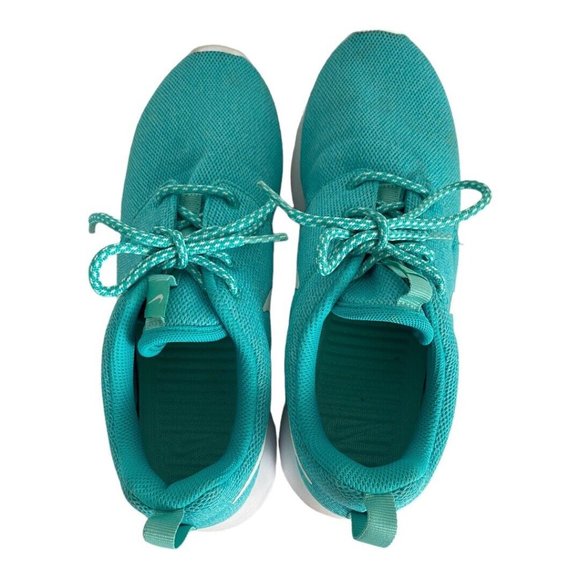 Nike Roshe One Womens 9 Shoes Blue Turquoise Running Athletic Sneakers Norm Core - Picture 6 of 9